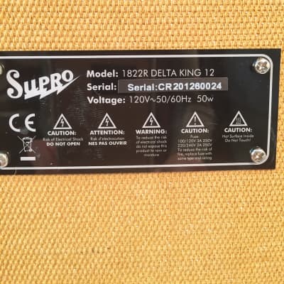 Supro 1822R Delta King 12-15W Tube Amp for Guitar-Classic Sound-Vintage Look-NEW image 5
