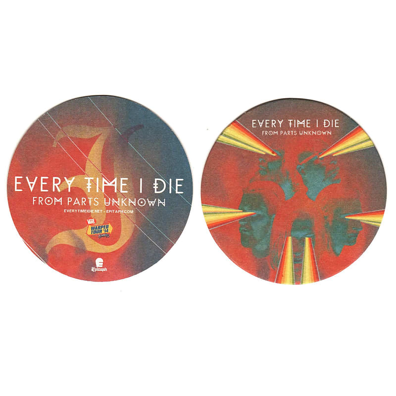 Every Time I Die - From Parts Unknown Ltd Ed New RARE Drink Coasters Set! image 1