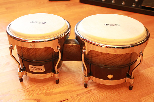 LP Performer Series Bongos with Chrome Hardware Blue Fade