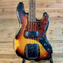 Fender Custom Shop 1960 Heavy Relic Jazz Electric Bass - 3 Tone Sun Burst