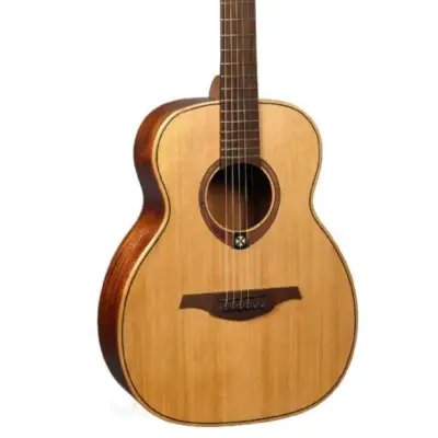 Lag TRAVEL-RC Tramontane Acoustic Travel Guitar. Red Ceder image 3