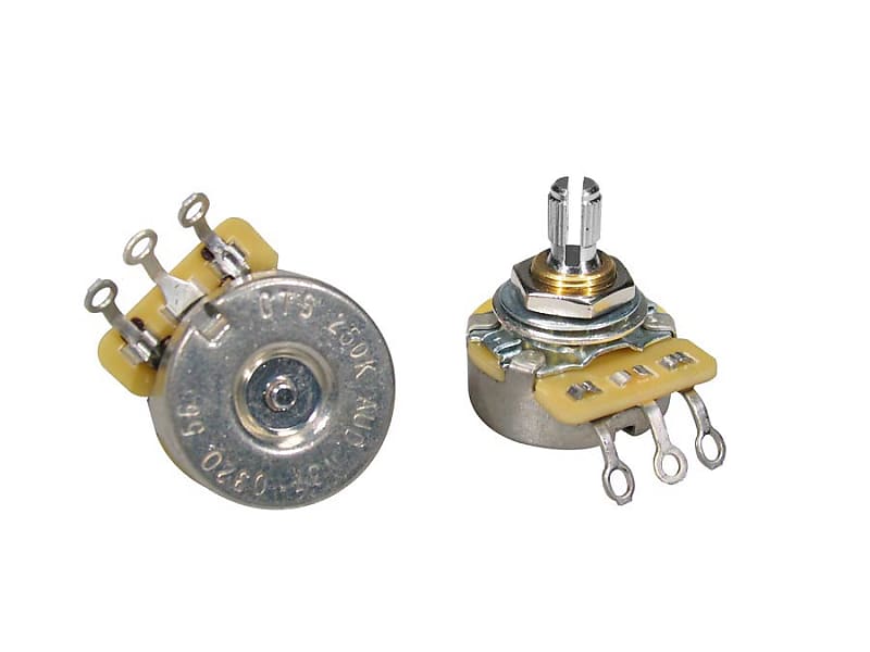 CTS potentiometer 250K audio type (logarithmic), short split | Reverb
