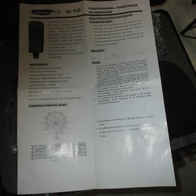 Jammin Pro C-10 Pro Condenser Microphone 2000s - Black/Case/Shock Mount image 3