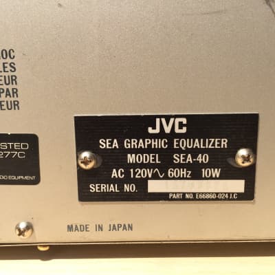 Vintage JVC SEA-40 7 Band EQ Equalizer *Works Great! image 6