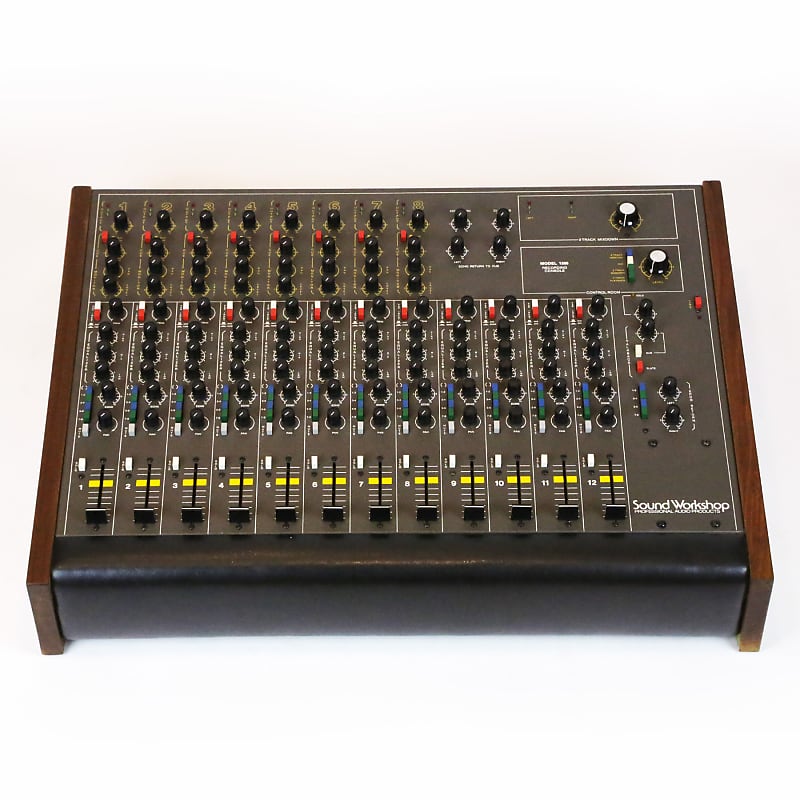 1970s Sound Workshop 1280B Vintage Original SW 1280 B Analog XLR Sidecar Mixer Mixing Summing Console w/ 8 EQ & 12 MicPres API image 1