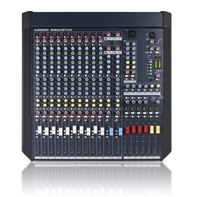 Allen & Heath AH-WZ414:4:2 10 Mic Line + 2 stereo rack mount mixer, 6 aux sends, 4 band EQ with dual swept mids, 4 Subgroups, rack mount image 2