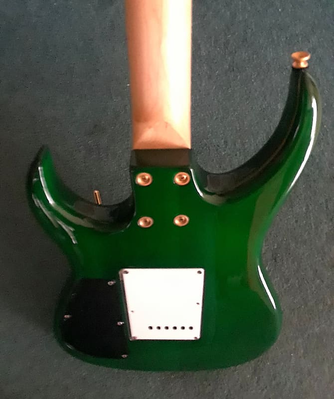 Raven West Guitar (RWG) Custom Stratocaster Green Quilt | Reverb