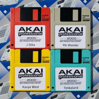 Akai MPC 2000XL x20 Diskettes Drum Kit Sounds Samples Floppies Floppy image 2