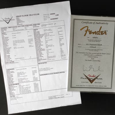 Fender Stratocaster Loaded pickguard ABBY - FAT50s - With certificate image 12