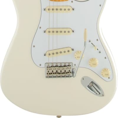 Fender Jimi Hendrix Stratocaster Electric Guitar Maple FB, Olympic White image 2