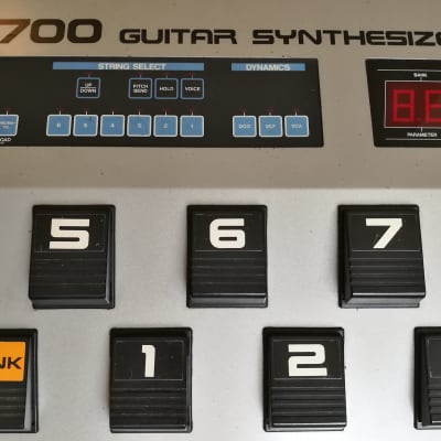 Roland G-707 + GR-700 1984 silver (rare guitar synth from early 80s) image 5