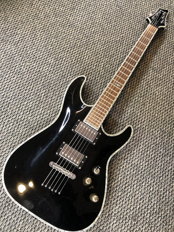Schecter C-1 Elite Diamond Series Black | Reverb
