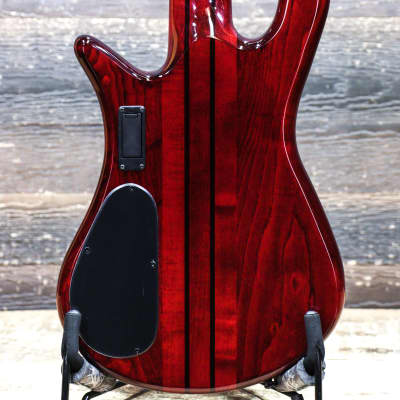 Spector NS Dimension 5 Multi-Scale 34-37" Inferno Red Electric Bass w/Bag #W232298 image 4