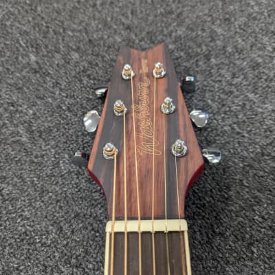 Washburn RO10STRK-A-U Rover Steel String Travel Acoustic Guitar w/ Gig Bag 2021 Trans Red image 5
