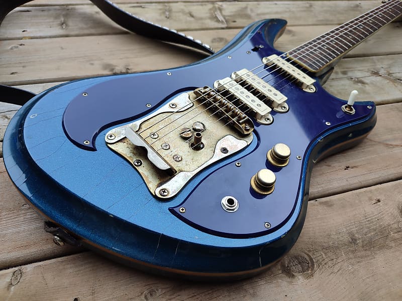 Guyatone 1966 LG-350T Sharp Five / Blue Metalic w/HC
