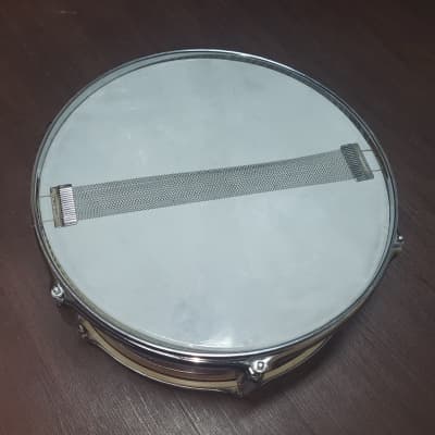 Vintage 1970's Japanese Orange metal flake snare drum  6 lug 5 x 14 AS IS easy fix or parts image 10