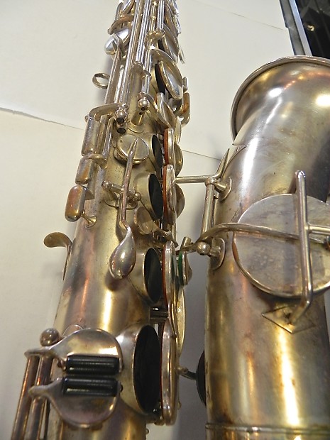 Selmer New York Vintage Silver Alto Saxophone w/ Case For Repair