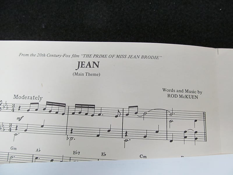 Twentieth Century Music Jean The Prime Of Miss Jean Brodie 1969