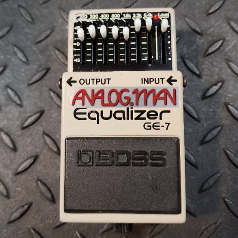 Analogman Boss GE7 Graphic Equalizer Pro Mod EQ Taiwan Black Reverb
