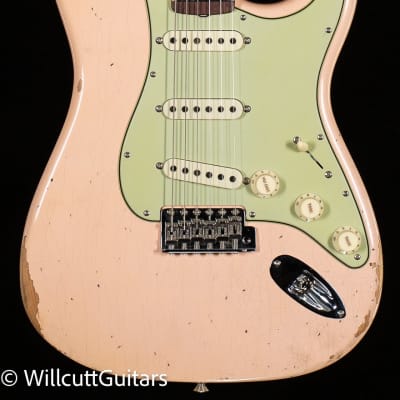 Fender Custom Shop Late 1962 Strat Relic/ Closet Classic Super Faded Aged Shell Pink (556) image 3