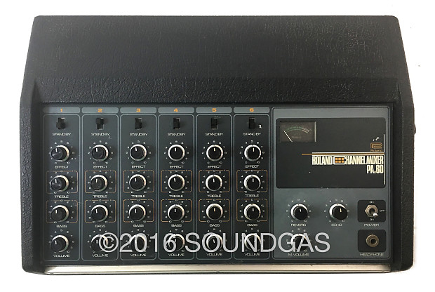 Roland PA.60 6 Channel Mixer with Spring Reverb