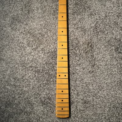 Fender American Professional ii Precision Bass Neck - Maple with Deluxe "F" Tuning Machines and Stealth String Retainer image 1
