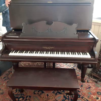 Ivers & Pond Baby Grand Piano 1909 - Oak image 2