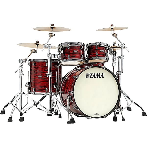 Tama Starclassic Maple 4pc Drum Kit - "Red Oyster" w/ Black Nickel Hardware image 1