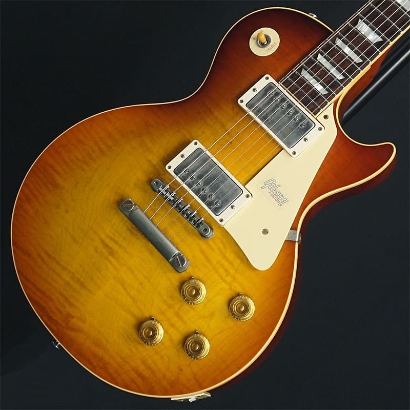 Gibson [USED] Historic Collection 1959 Les Paul Standard HRM Hand Selected  Hard Rock Maple Top VOS (Kentucky Bourbon Fade) [SN.9 83327] [Summer Bonus  Sale] | Reverb France