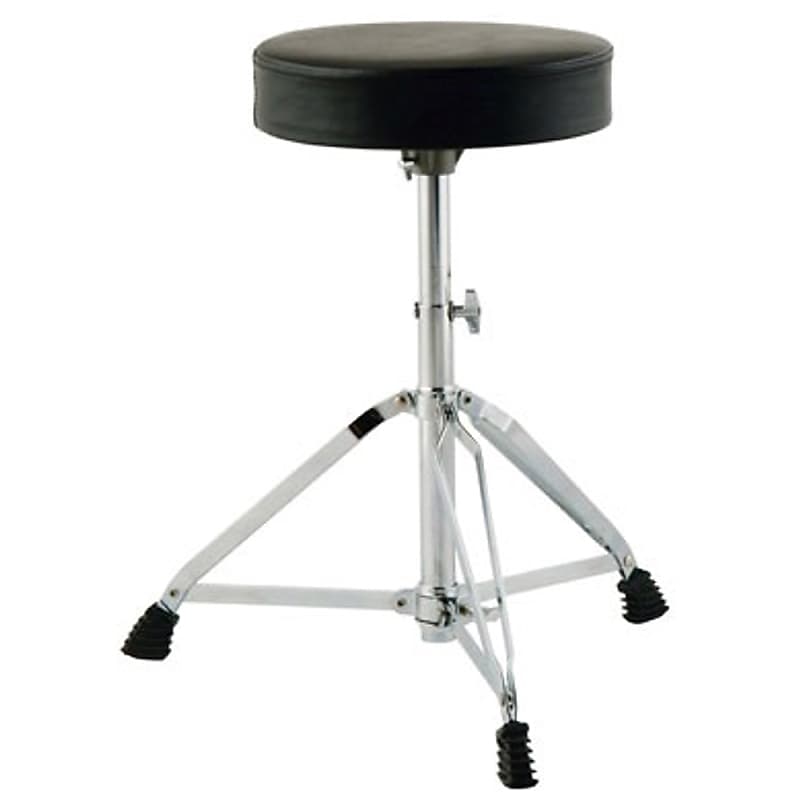 On-Stage MDT2 Double-Braced Tripod Legs Cushioned Drum Throne Seat Chair Stool image 1