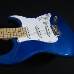 Austin AST 100 Strat Style Electric Guitar Metalic Blue image 2
