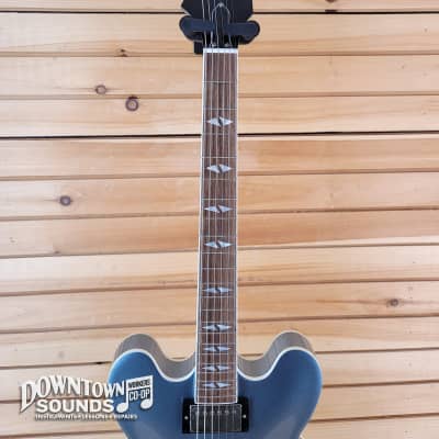 Epiphone x Dave Grohl DG-335 Semi-Hollow Electric Guitar with Epiphone Hard Case - Pelham Blue image 4