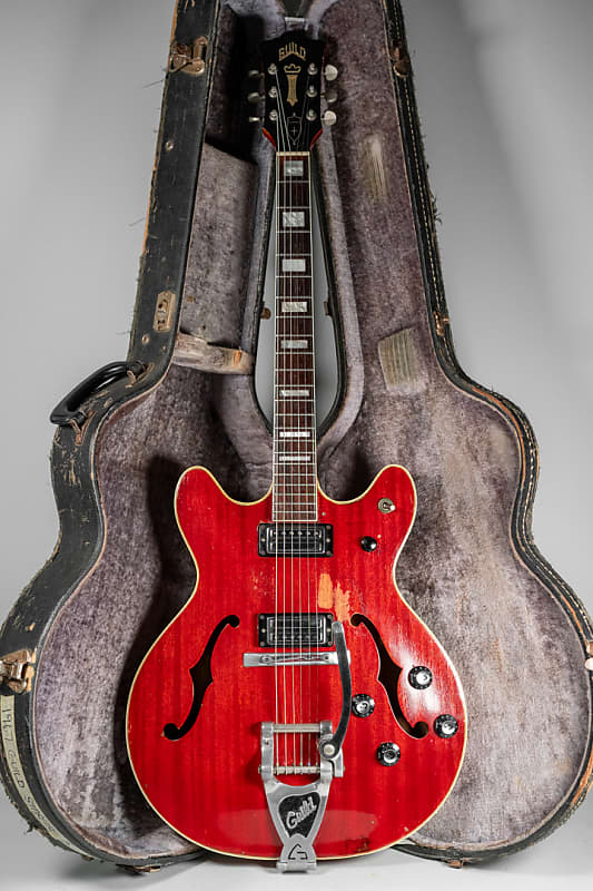 1967 Guild Starfire V Cherry Red Vintage Guitar w/OHSC image 1