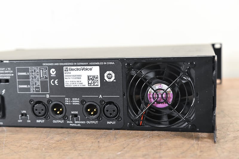 Electro-Voice (EV) Q1212 2-Channel Class-H Power Amplifier