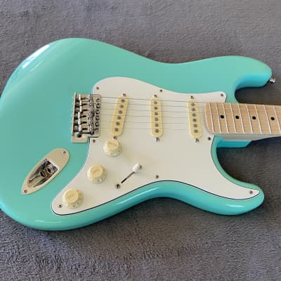 2024 Del Mar Lutherie Surfcaster Strat Surf Green - Made in USA image 2