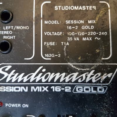 Studiomaster Session Mix 16-2 Gold 1990 Black image 2