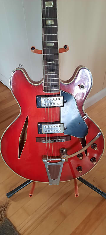 Matsumoku Pan Hollowbody Electric 1960s B.B. King Red | Reverb UK