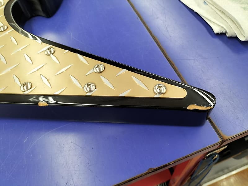 希少　Washburn ワッシュバーン　PT-60 シルバー Flying V RARE Washburn PT-60 Flying V 2003 - Metal Silver Diamond