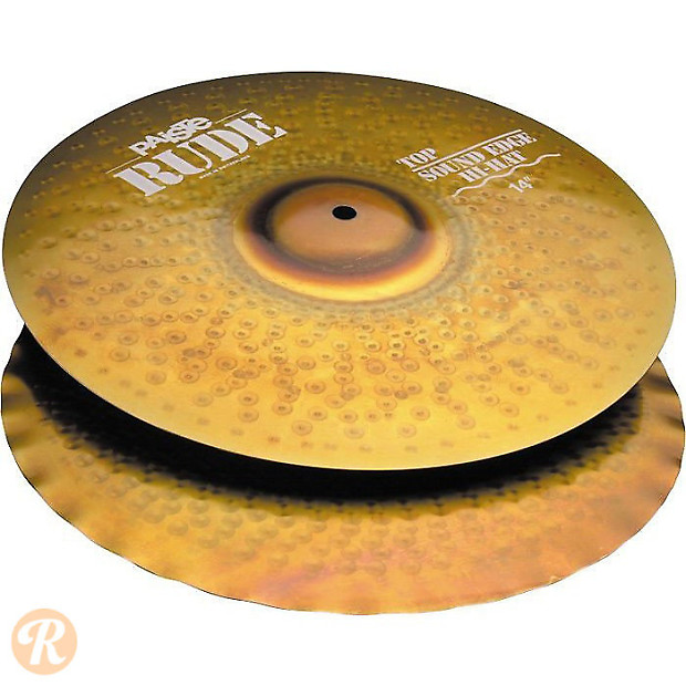 Paiste 14" RUDE Sound Edge Hi-Hat Cymbals (Pair) image 1