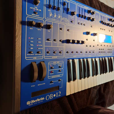 Oberheim OB-12 49-Key 12-Voice Synthesizer 2000 - Blue - LCD REPLACED!