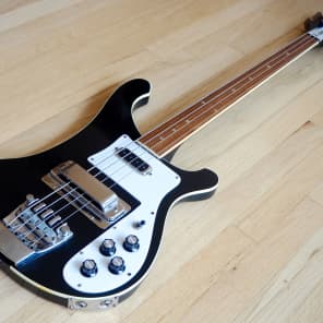 1976 Rickenbacker 4001 Fretless Electric Bass Guitar Jetglo, 100% Original. 4003 Clean, Stock w/ ohc image 13