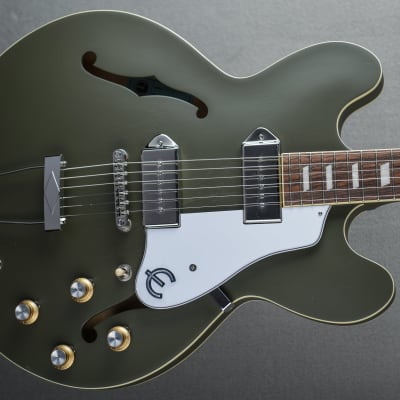 Epiphone Casino Worn - Worn Olive Drab | Reverb