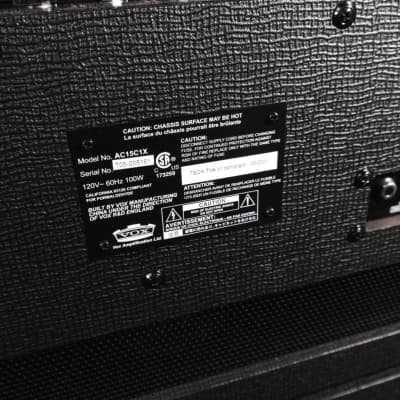 Vox AC15C1X Combo Amplifier Black image 4