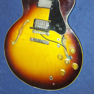 Gibson 1963/1967 ES-335 Sunburst TD - "Electric Spanish Guitar" - Thinline, Double Pickups + GK GT3  1963 image 4