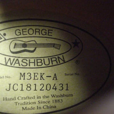 Washburn  M3EK-A electric mandolin new! image 5