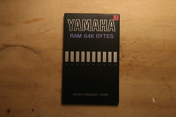 Yamaha MCD64 Memory Card RAM 64K Bytes | eBay