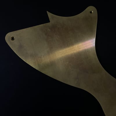 MADE-TO-ORDER - Les Paul Junior Pickguard Scratchplate Set for Gibson - Light Relic Gold Brass image 4