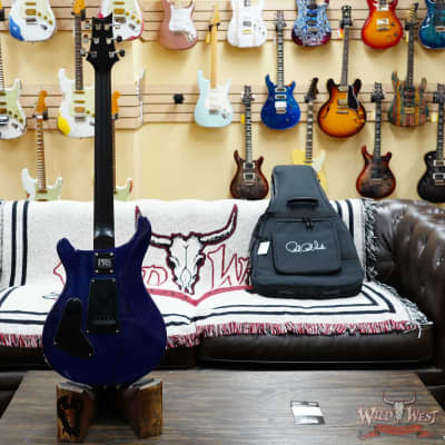 Paul Reed Smith PRS Wild West Guitars Special Run CE 24 Painted Black Neck 57/08 Covered Pickups Faded Grey Black Blue Burst 7.45 LBS image 9