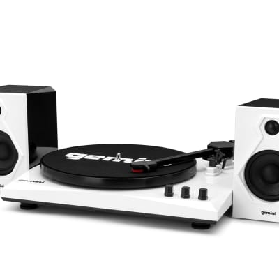 Gemini TT-900 Vinyl Record Player Turntable w/Bluetooth+Dual Speakers TT-900BW image 1