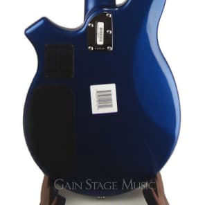 Music Man Bongo 5 HH Bass Guitar Blue Pearl Matching Headstock image 4